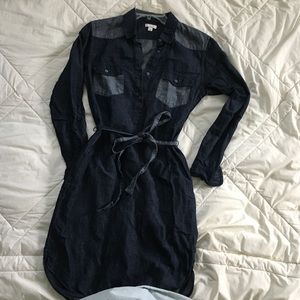 Small Gap Denim Western Dress with Pockets